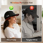 WEETALL Red Light Therapy Hair Growth Cap – Cordless LED Hair Care Cap with 660nm & 850nm Technology
