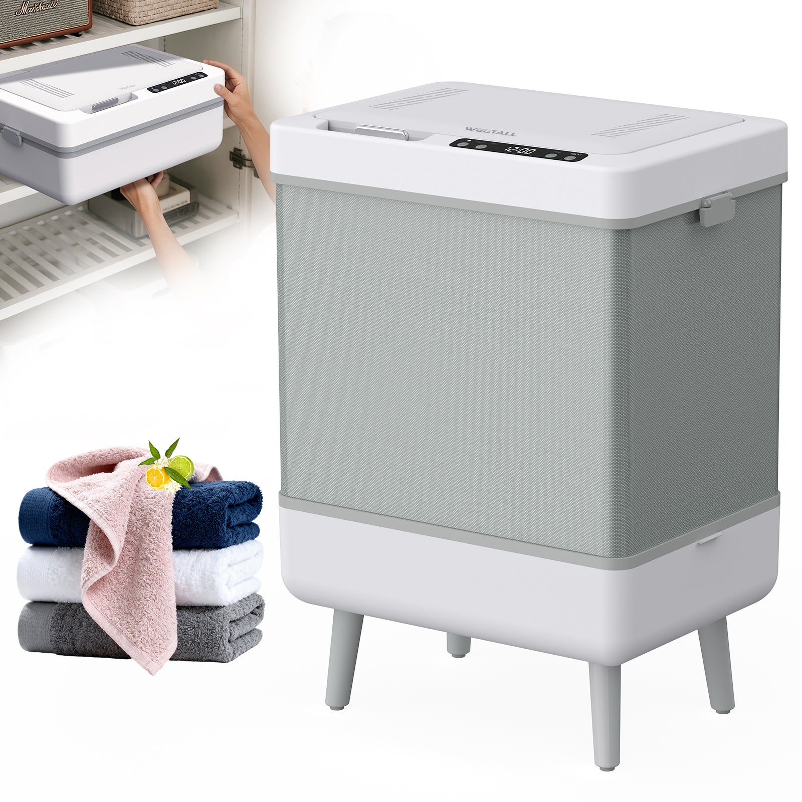Weetall Hot Towel Warmer Bucket for Bathroom